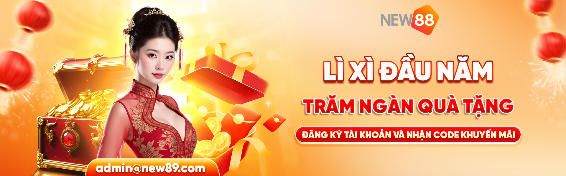 new88 lì xì đầu năm trăm ngàn quà tặng
